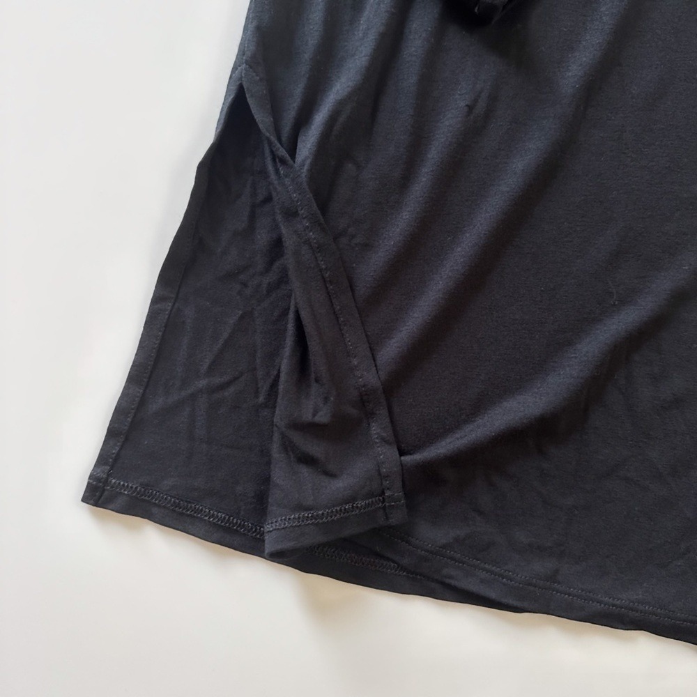 Eileen Fisher Round Neck Viscose Jersey‎ Tunic Side Slits - PS - Picture 4 of 9